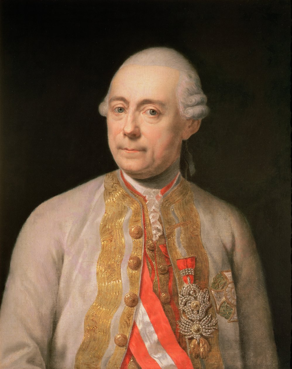 Francis Maurice Lacy, známý jako Franz Moritz Lascy (1725-1801), irský polní maršál v rakouské armádě, společný velitel ve válce o bavorské dědictví od Austrian School
