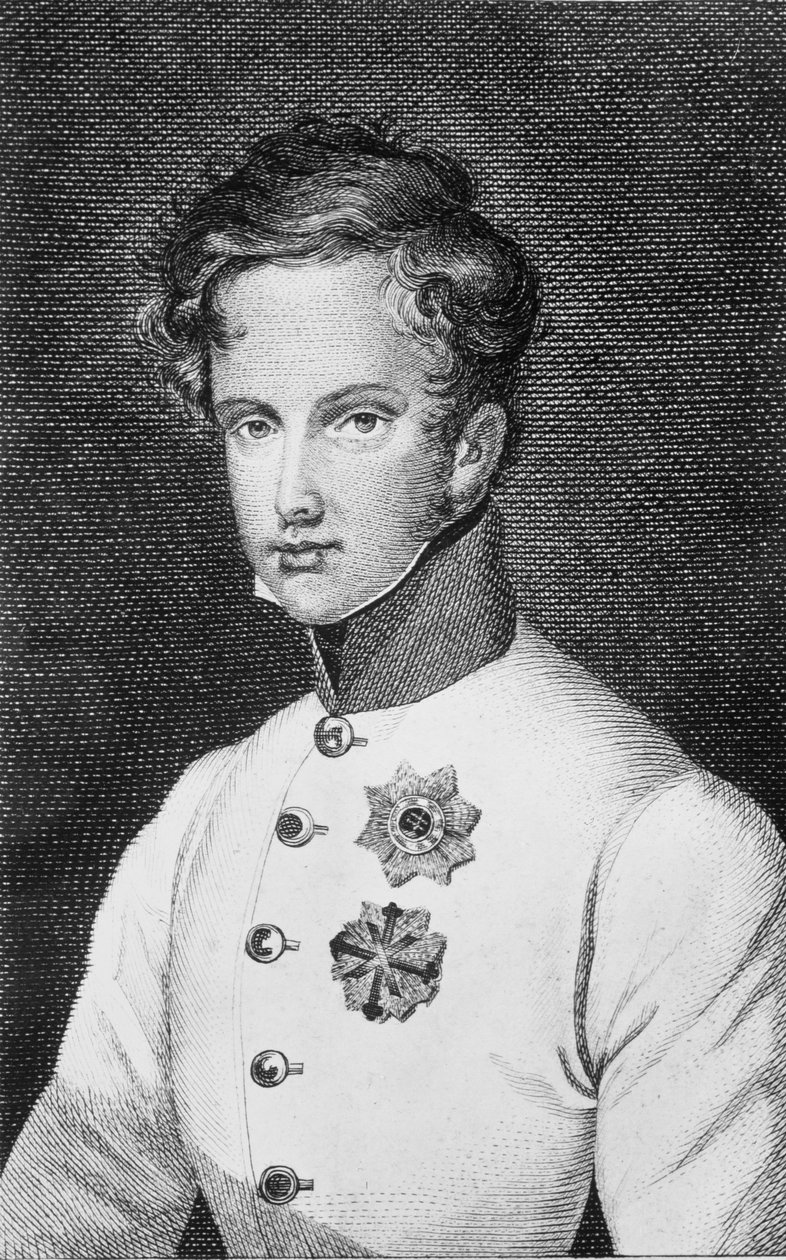 Napoleon II, Francois Charles Joseph Bonaparte (1811-32) syn Napoleona Bonaparte I (1769-1821), později vévoda z Reichstadtu (1818) kolem 1811-14 od Austrian School