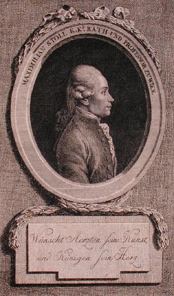 Portrét Maxmiliána Stolla (1742-87) (rytina) od Austrian School