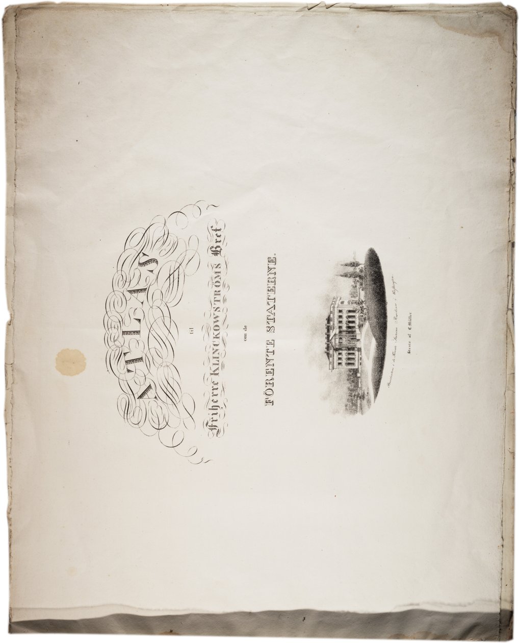 Atlas Spojených států, 1824 od Axel Leonhard Klinckowström