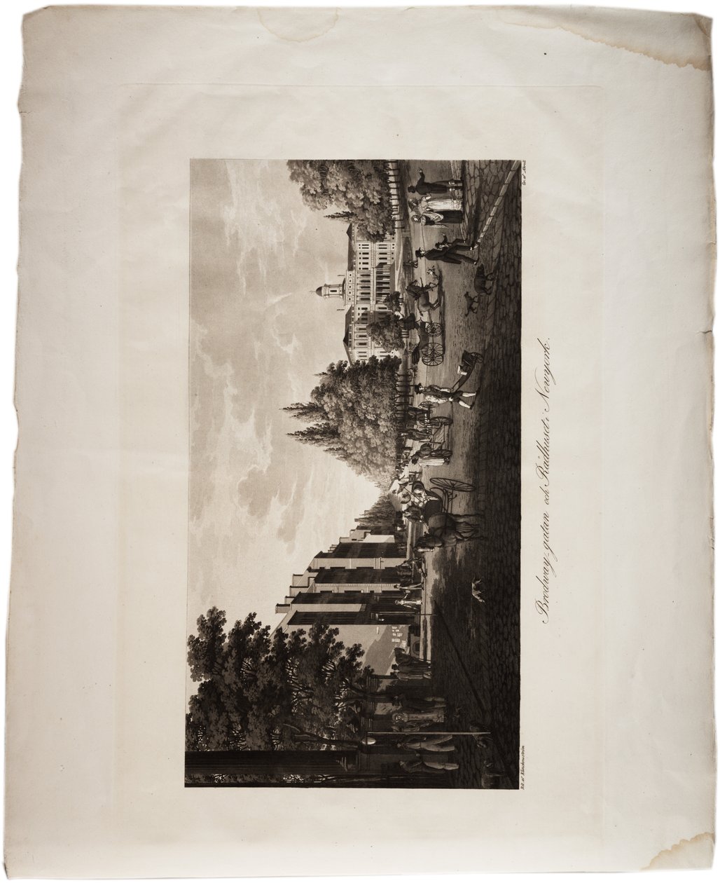 Broadway, New York, z Atlasu Spojených států, 1824 (akvatinta) od Axel Leonhard Klinckowström