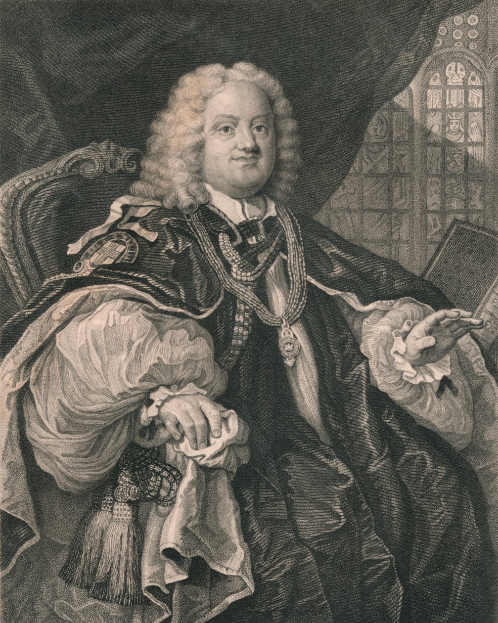 Benjamin Hoadly, 1676-1761, anglický duchovní, 19. století od B Holl