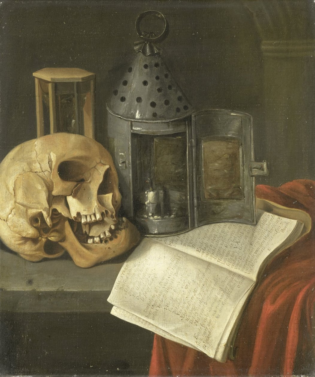 Zátiší Vanitas od B. Schaak