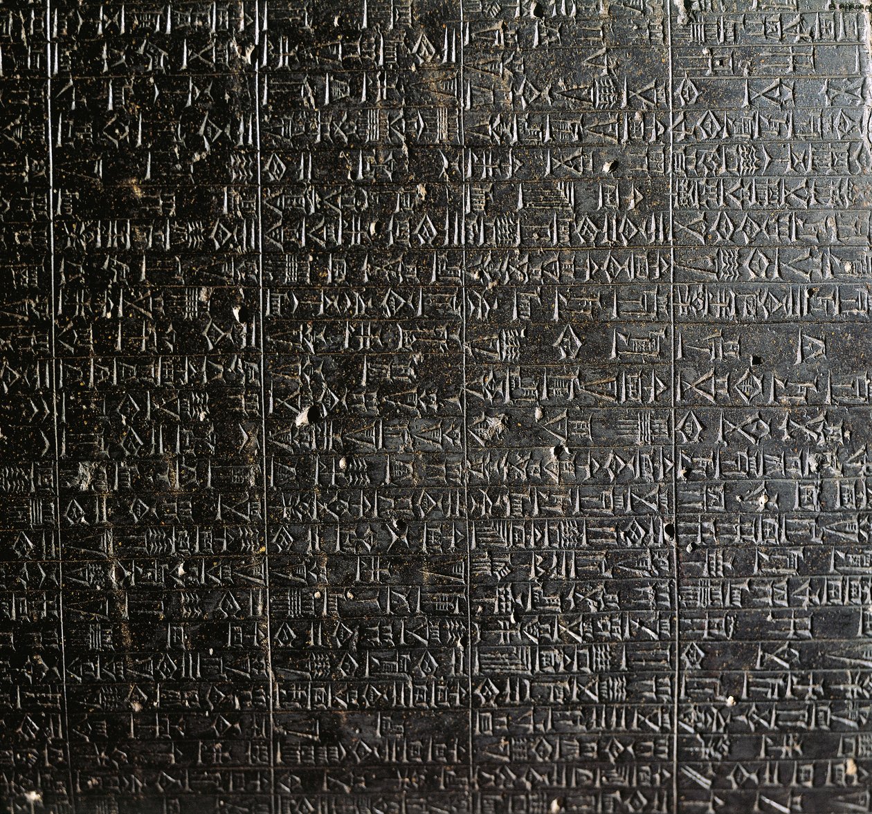 Dioritová stéla s kódem Hammurabi od Babylonian