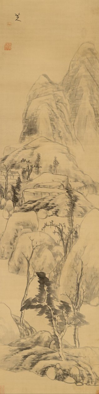 Krajina ve stylu Huang Gongwang, (1269-1354) od Bada Shanren