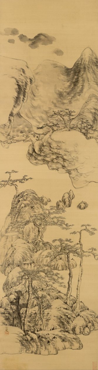 Krajina ve stylu Wu Zhen, (1280-1354) od Bada Shanren