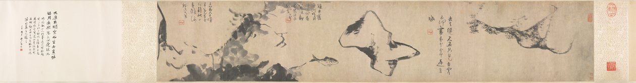 Fish and Rocks, střední až pozdní 1600s. od Bada Shanren