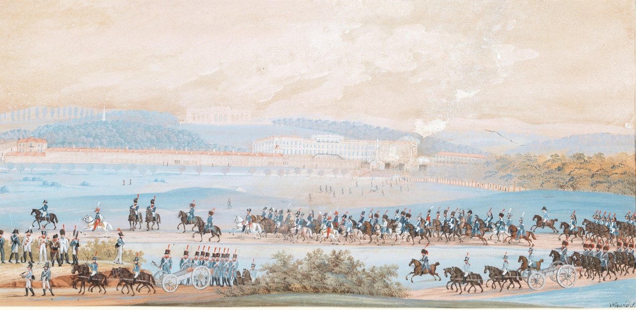 Vstup Napoleona do Schönbrunnu od Balthasar Wigand
