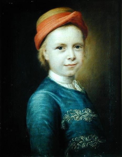 Portrét chlapce, 1741 od Balthasar Denner