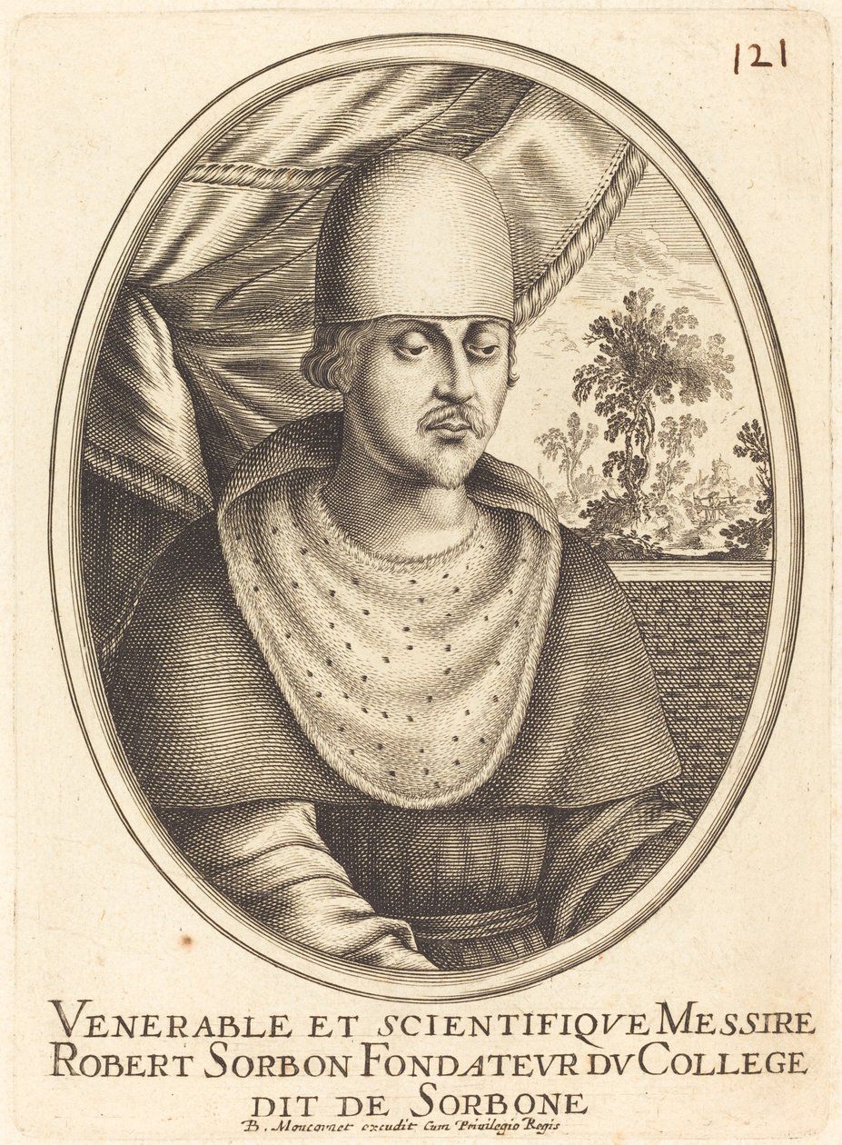 Robert ze Sorbonu od Balthasar Moncornet