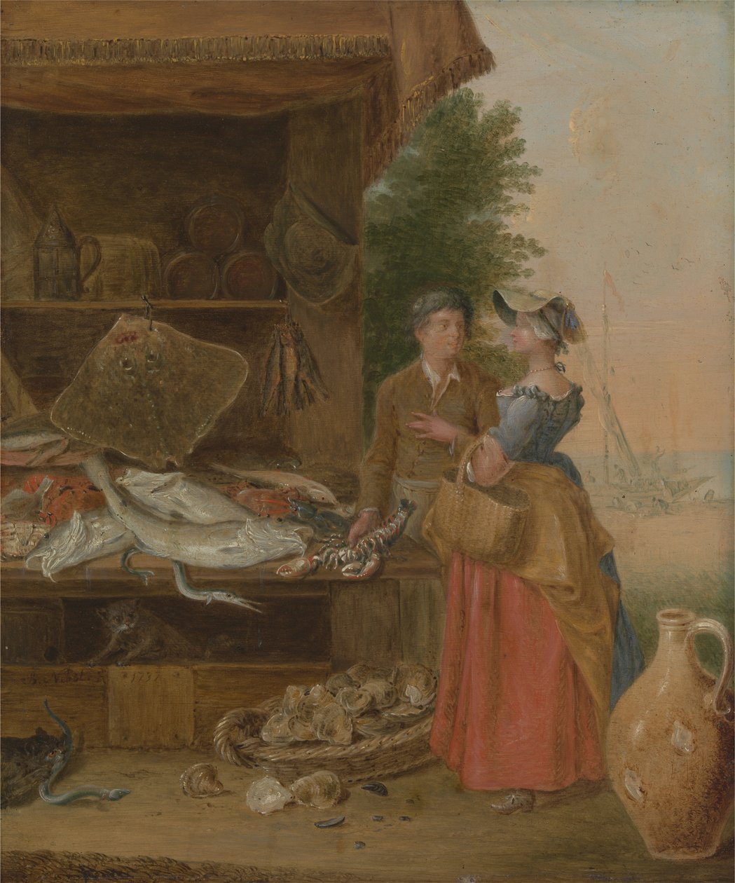 Stánek rybáře od Balthasar Nebot
