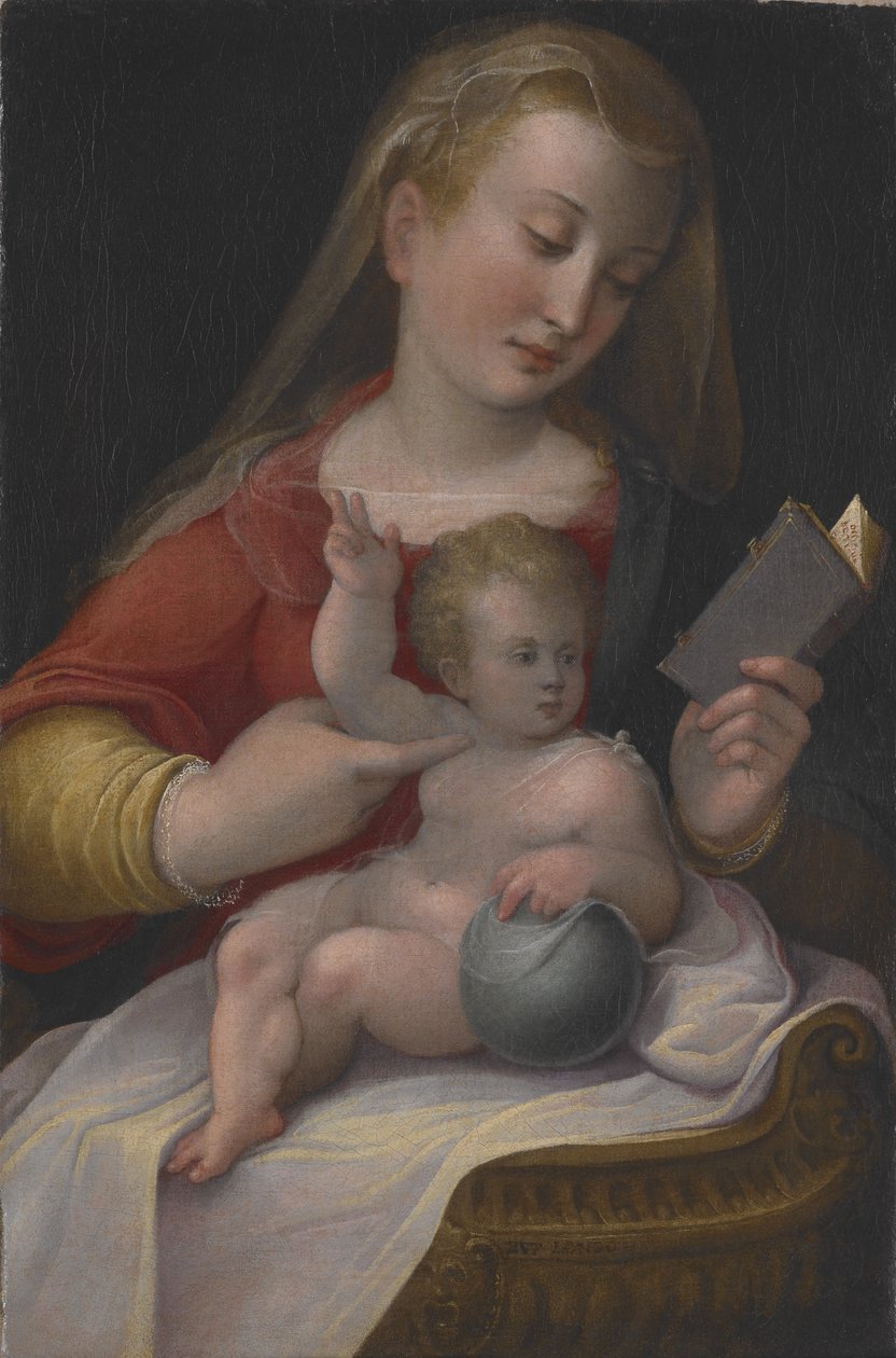 Madonna and Child, c.1580-85 (olej na plátně) od Barbara Longhi