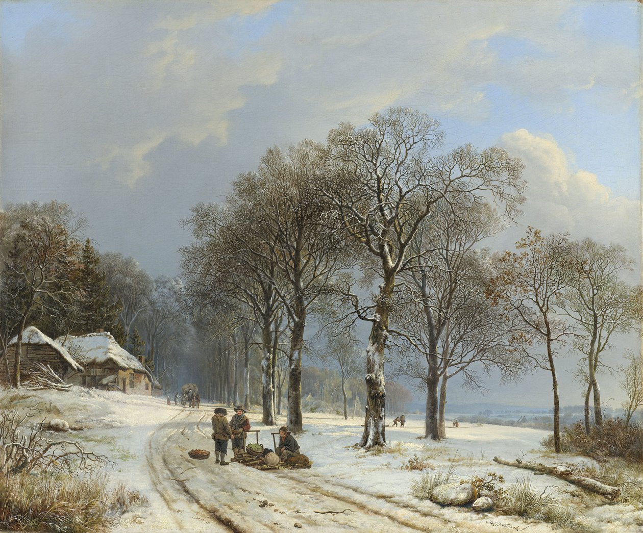 Zimní krajina, 1835-8 od Barend Cornelis Koekkoek