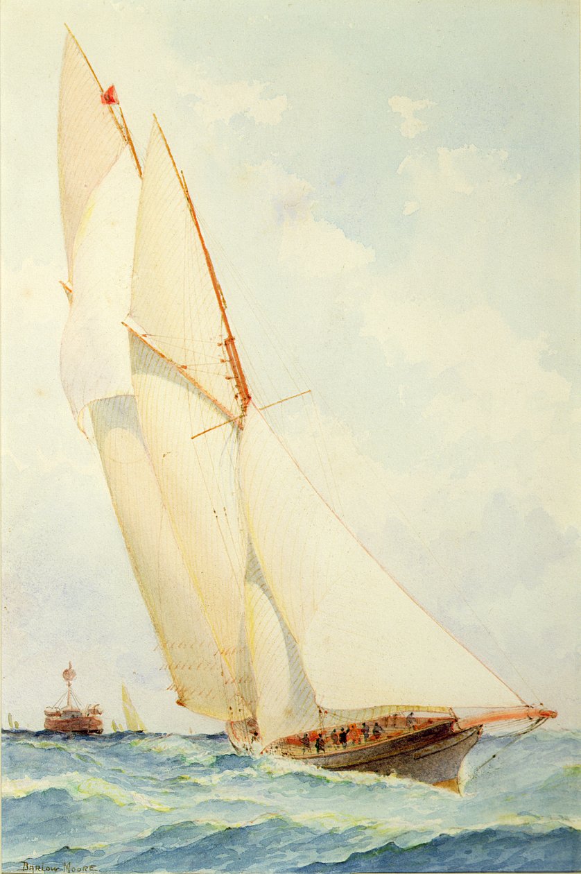 Škuner pod plachtou od Barlow Moore