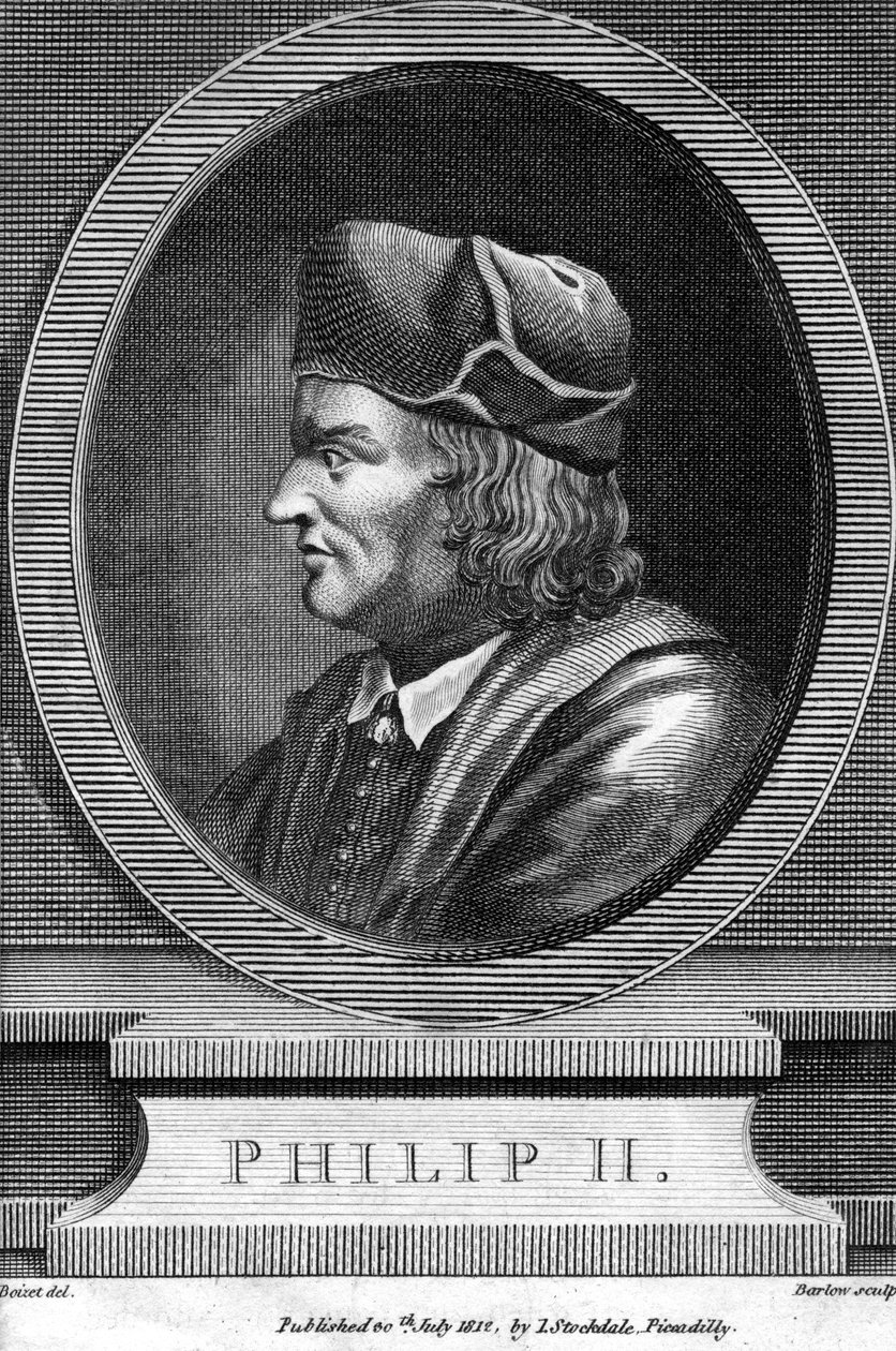 Filip II Francouzský, 1812. od Barlow