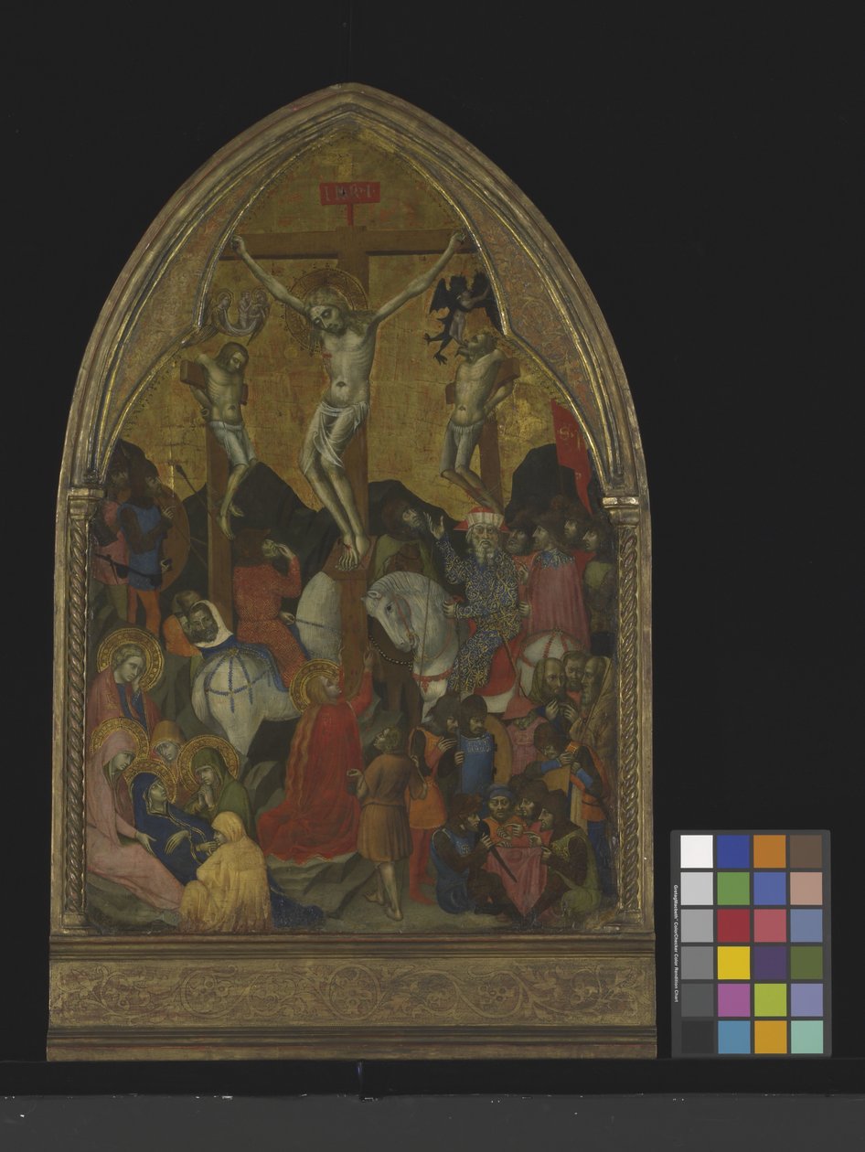 Ukřižování (tempera a zlato na dřevě) od Barnaba da Modena