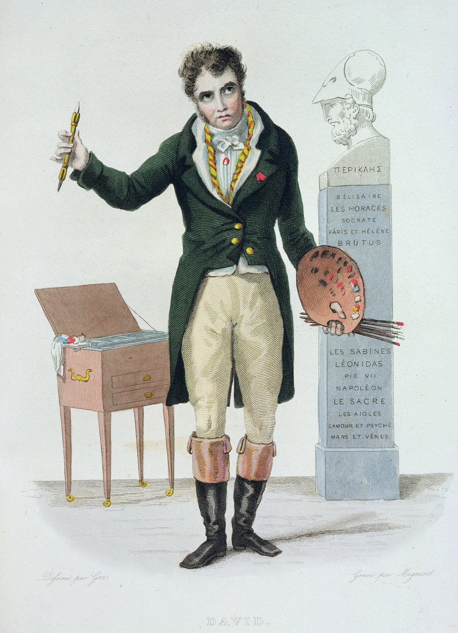 Jacques Louis David (1771-1835), ilustrace pro 