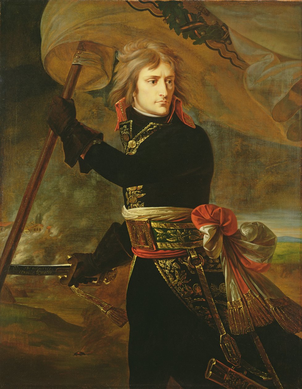 Napoleon I. (1769-1821) na mostě v Arcole od Antoine Jean Gros