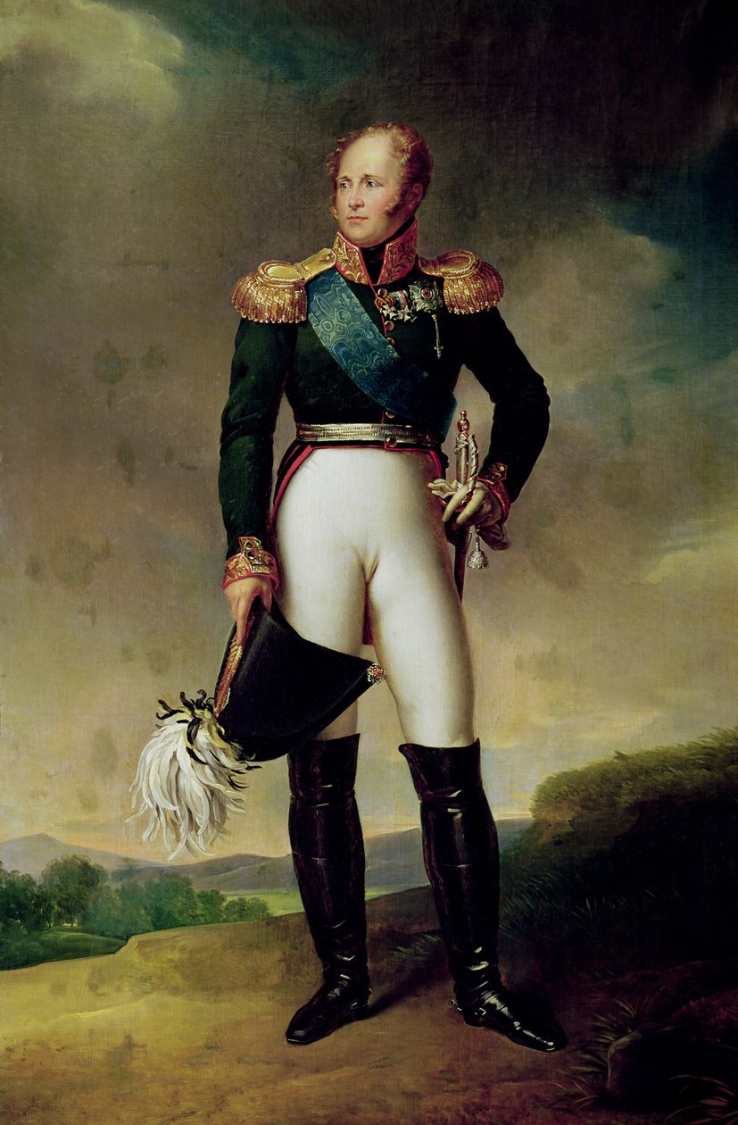 Portrét Alexandra I. (1777-1825) 1814 od Baron François Pascal Simon Gérard
