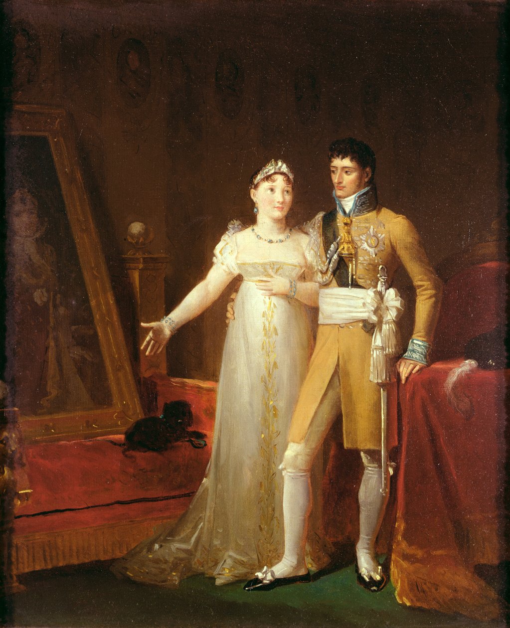 Portrét Jeroma Bonaparta (1784-1860) a jeho manželky Kateřiny (1783-1835) z Würtemberska od Baron François Pascal Simon Gérard