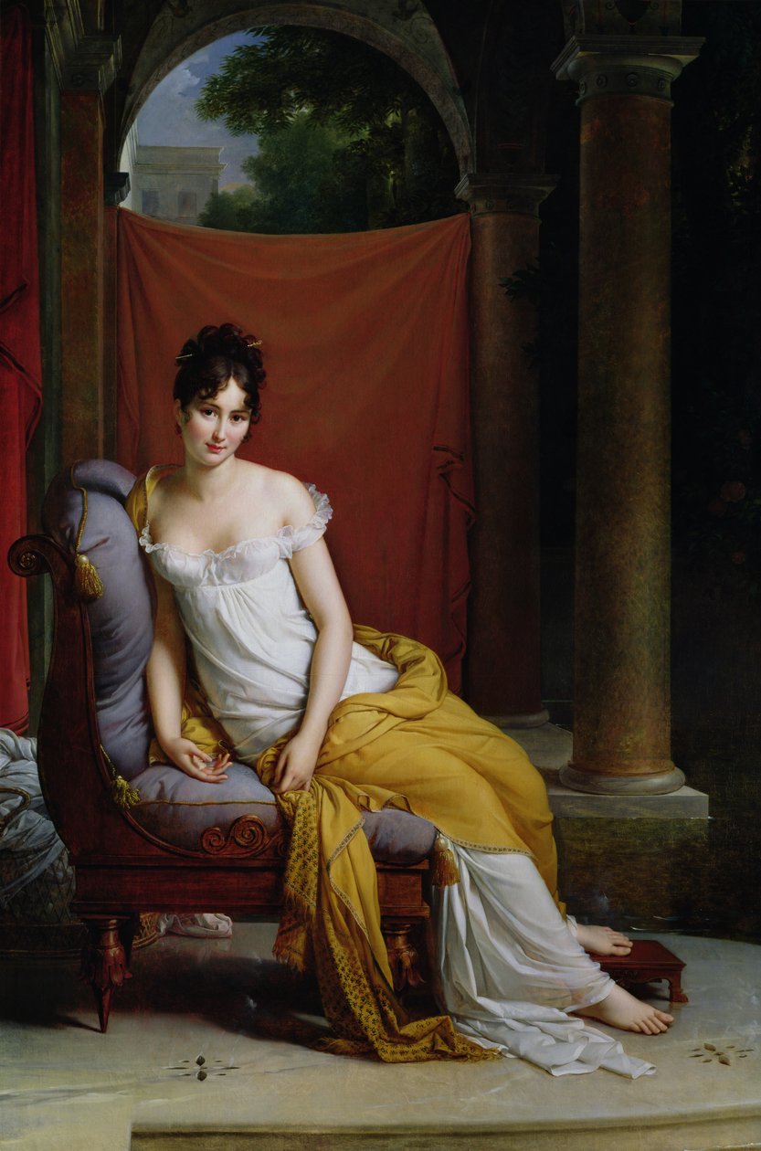 Portrét Madame Recamier (1777-1849) od Baron François Pascal Simon Gérard
