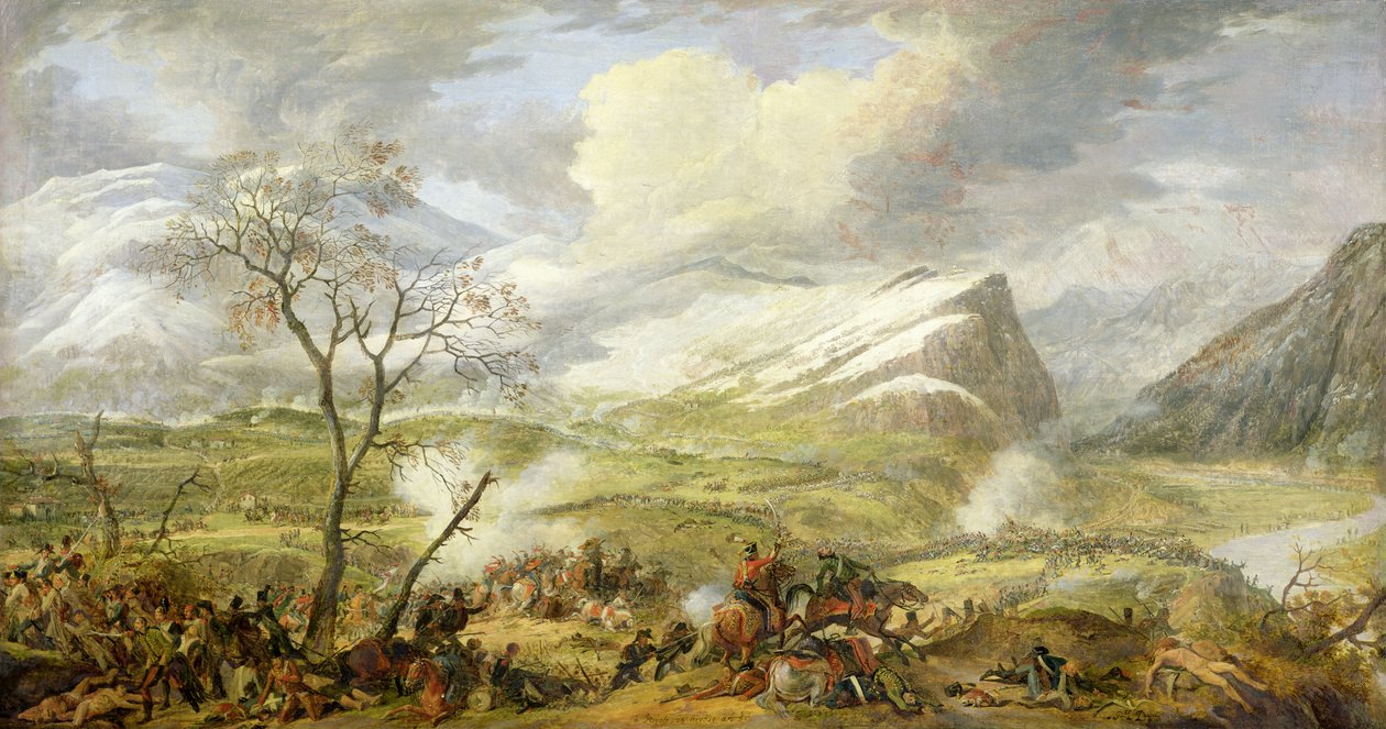 Bitva u Rivoli dne 14. ledna 1797 od Baron Louis Albert Bacler d