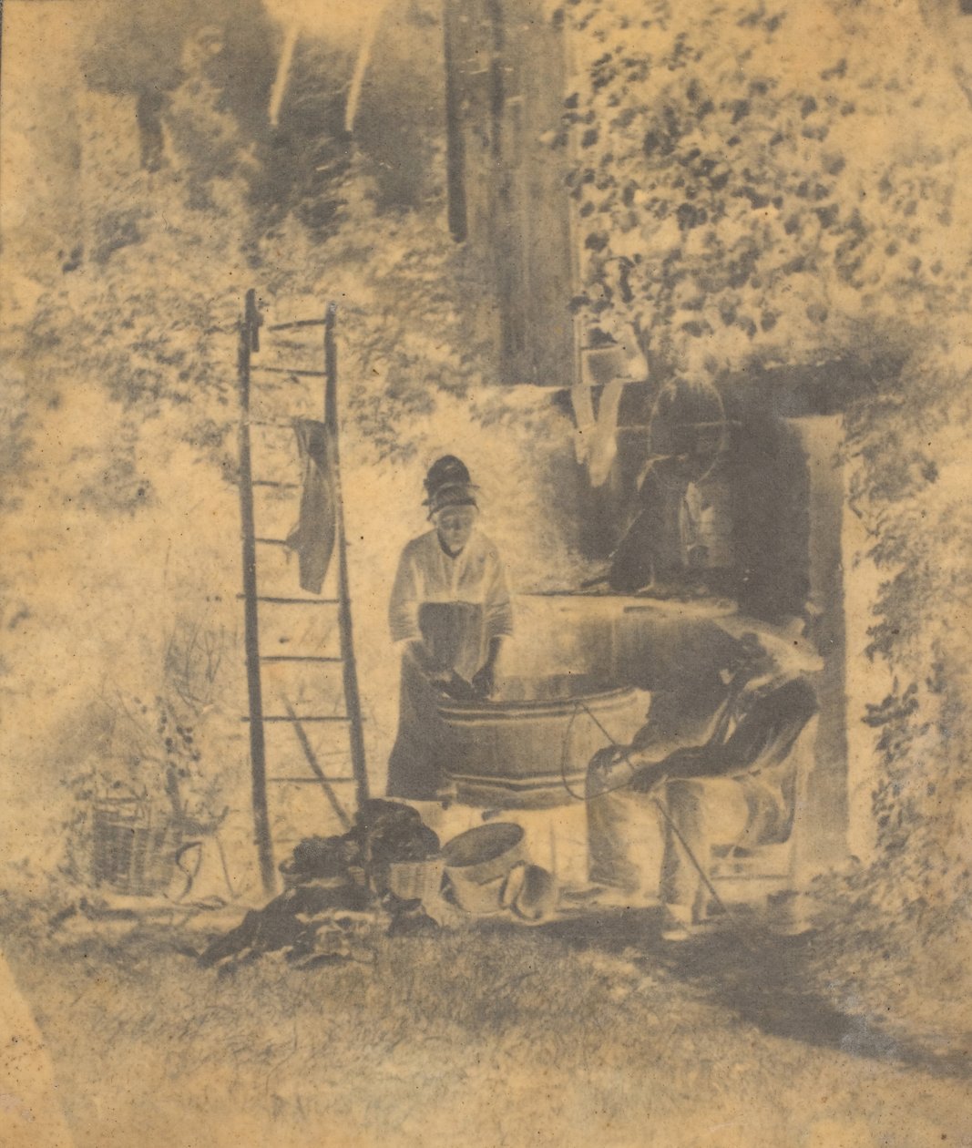 Prádelna, 40. léta 19. století. od Baron Louis Adolphe Humbert De Molard