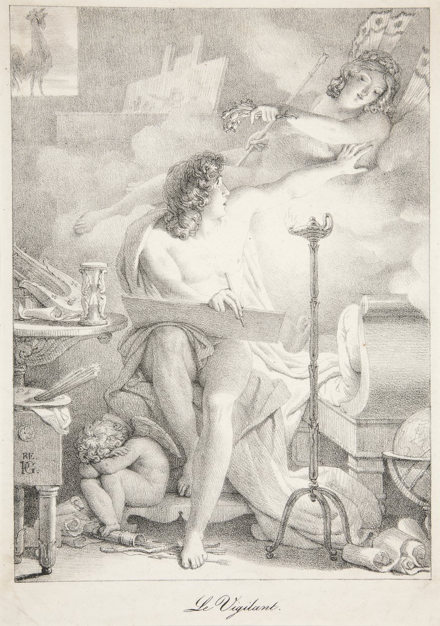 Bdělý od Baron Pierre Narcisse Guerin