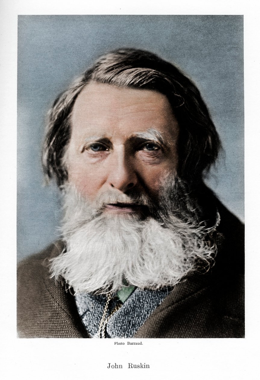 John Ruskin, anglický kritik, básník a umělec, c 1880s od Barraud