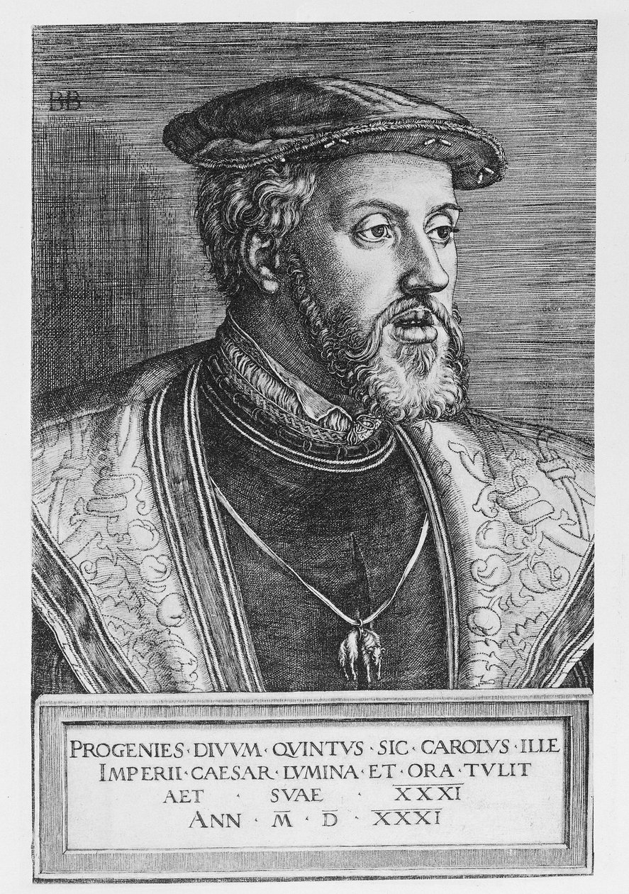 Císař Karel V., 1531 od Barthel Beham