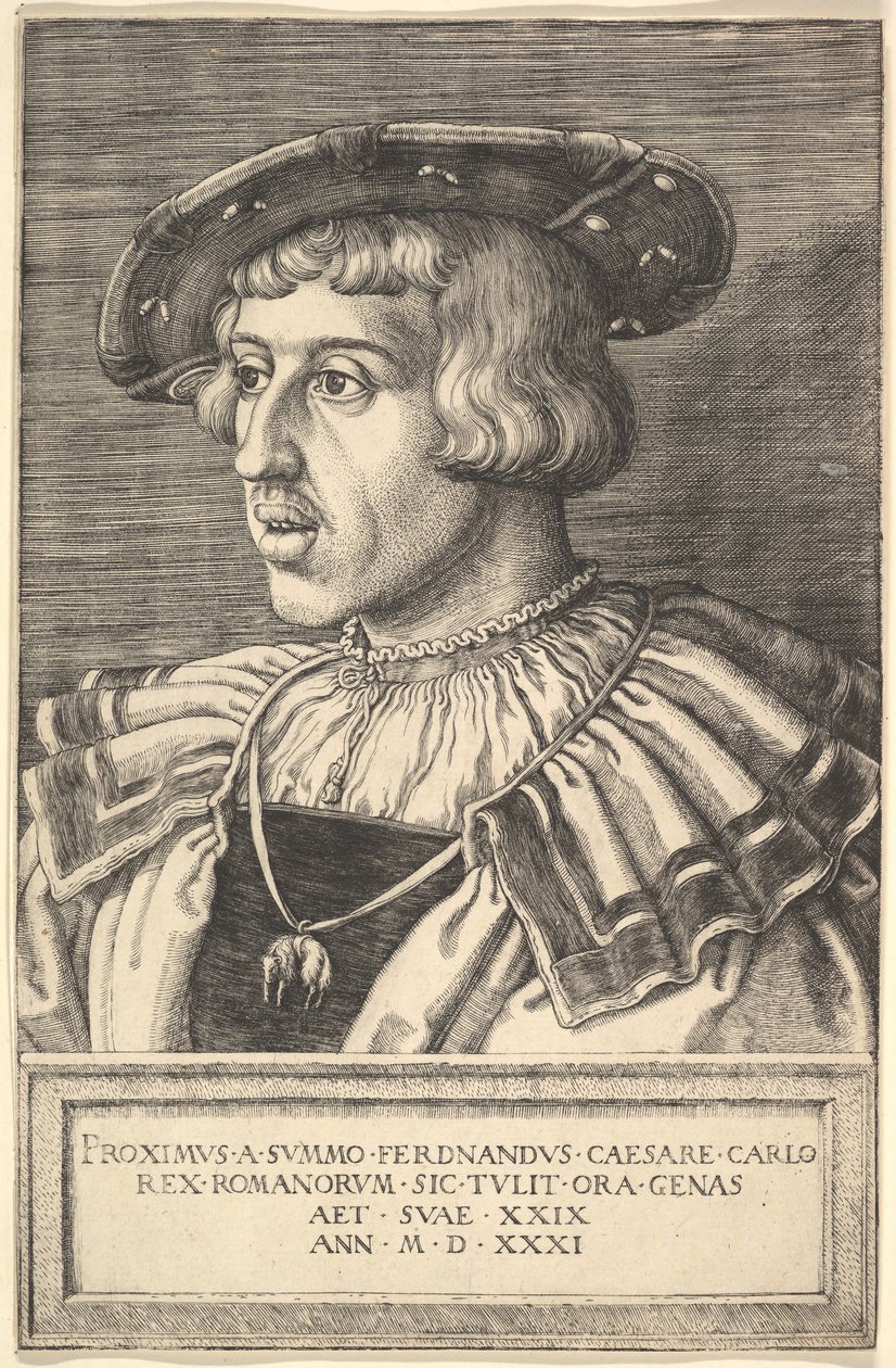 Císař Ferdinand I., 16. století. od Barthel Beham