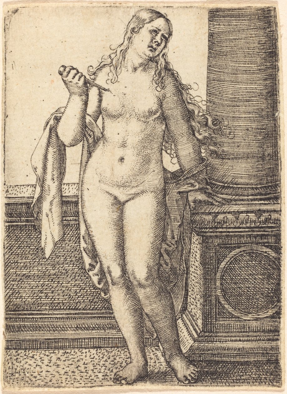 Lucretia stojící u sloupu od Barthel Beham