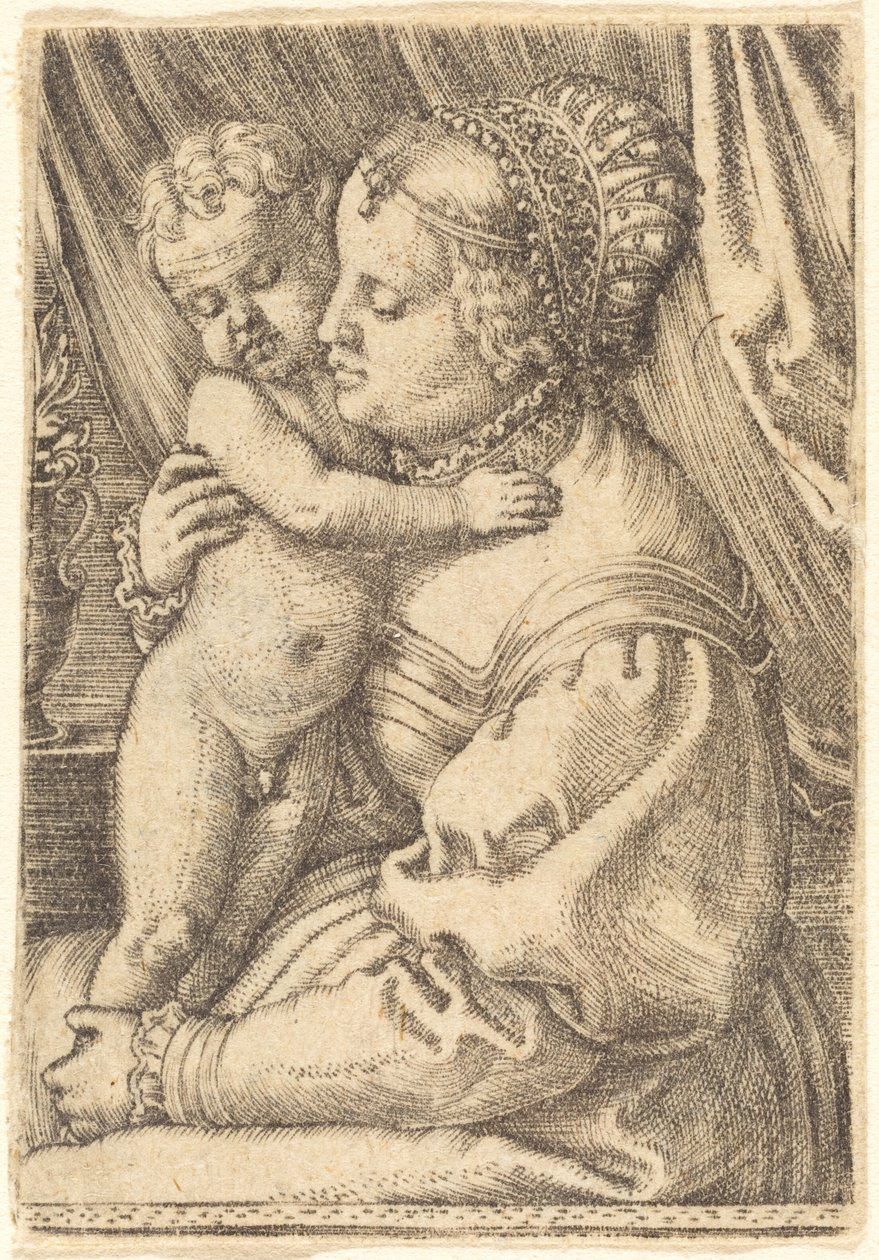 Madonna s květinovou vázou od Barthel Beham