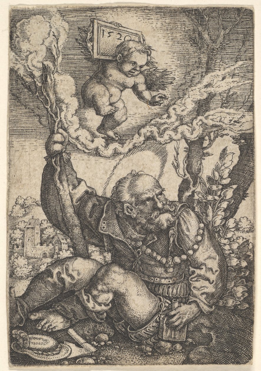 Svatý Kryštof, počátek 16. století. od Barthel Beham