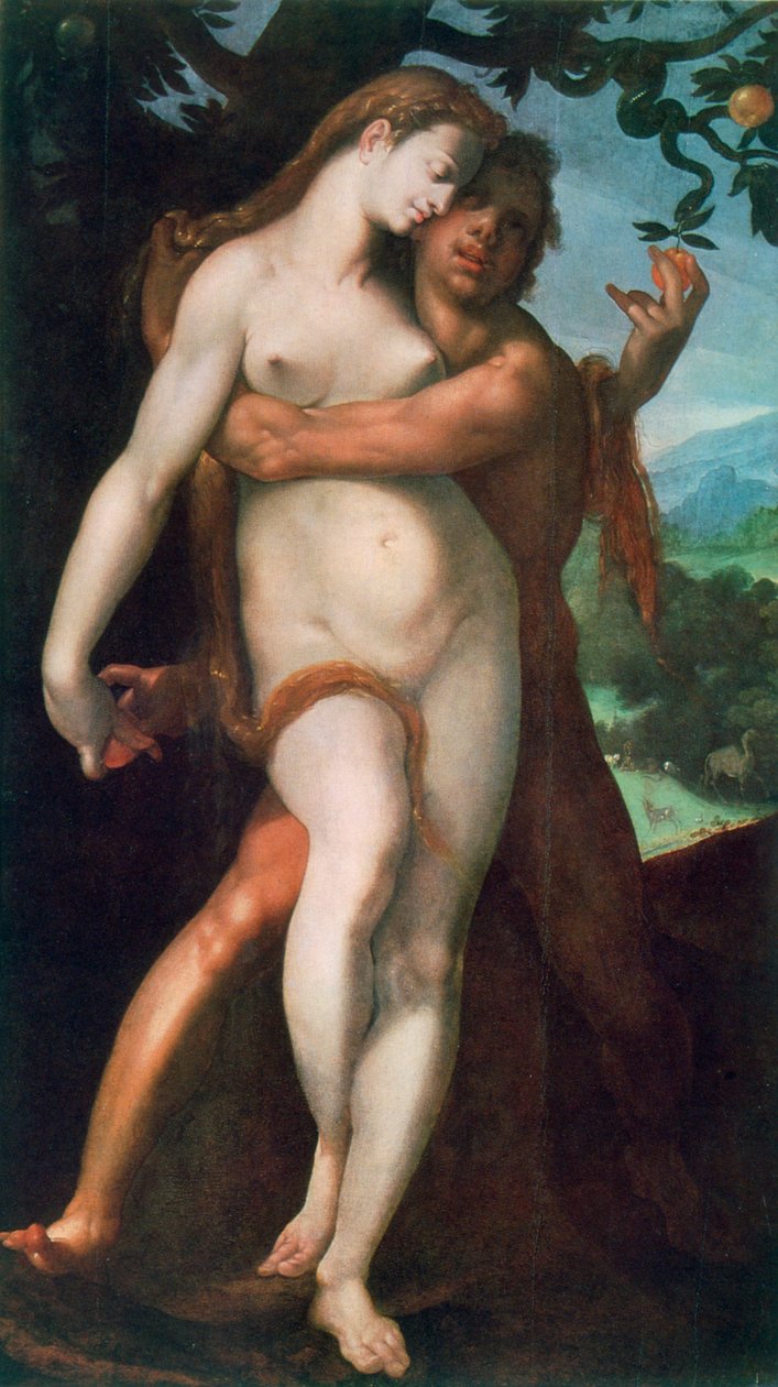Adam a Eva, c1566-1611. od Bartholomaeus Spranger