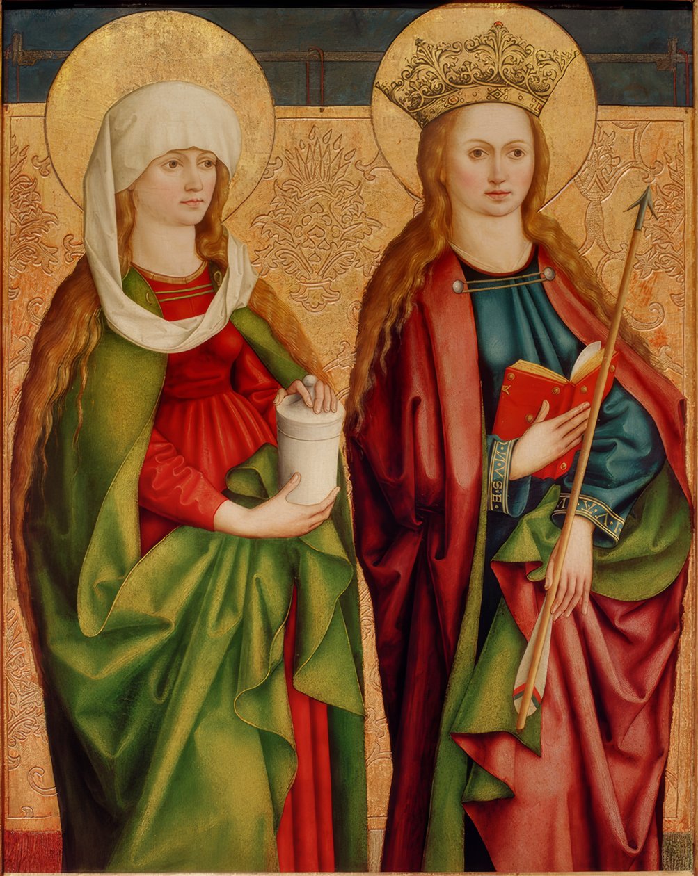 Hl. Maria Magdalena u. Ursula od Bartholomäus Zeitblom
