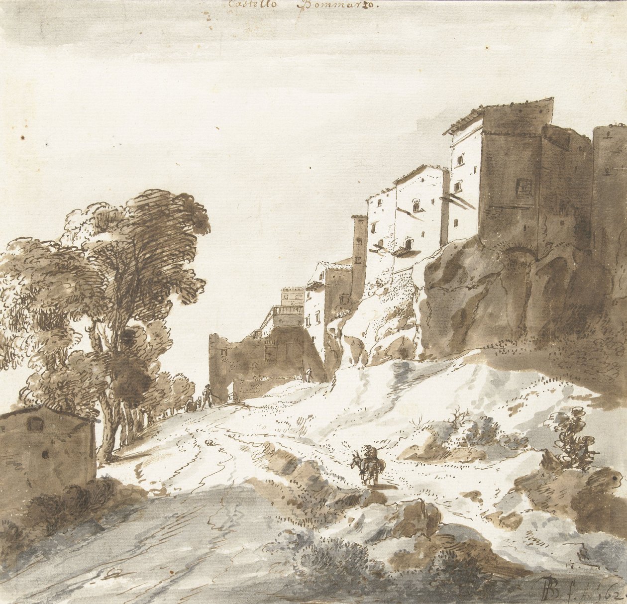 Hrad Bomarzo, 1625 (pero) od Bartholomeus Breenbergh