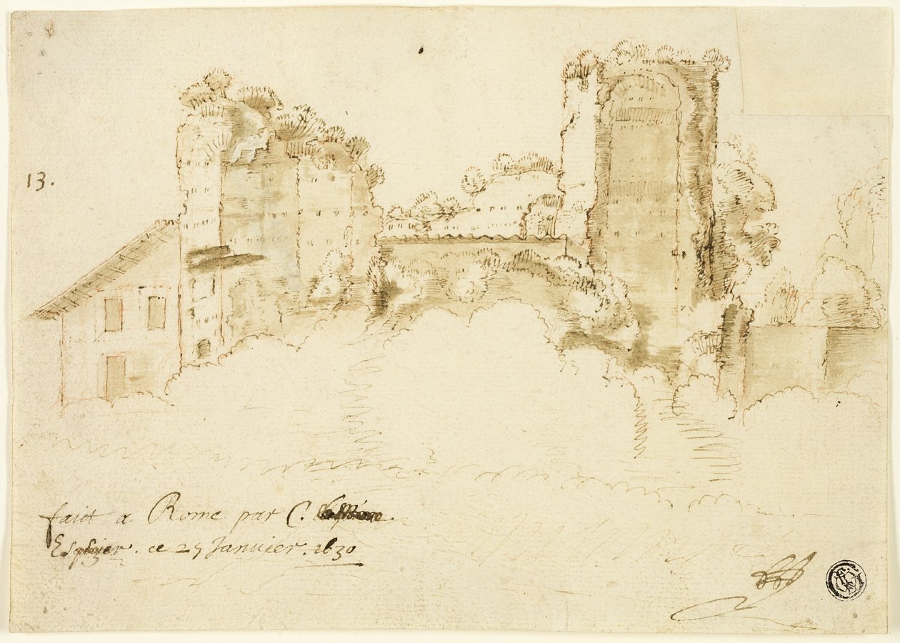 Římská krajina od Bartholomeus Breenbergh