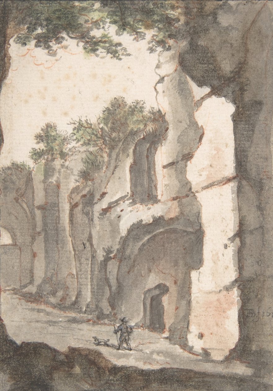 Roman View, počátek 17. století. od Bartholomeus Breenbergh