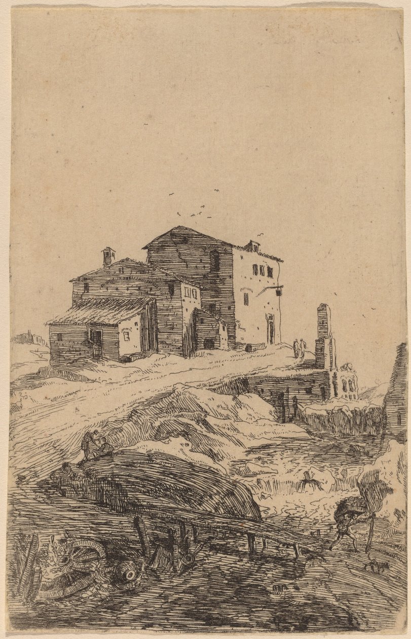 Hostinec poblíž Prima Porta od Bartholomeus Breenbergh