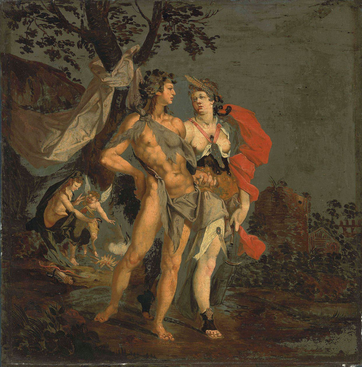 Sine Baccho et Cerere friget Venus od Bartholomeus Spranger