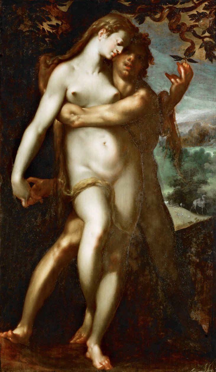 Pád z milosti od Bartholomeus Spranger