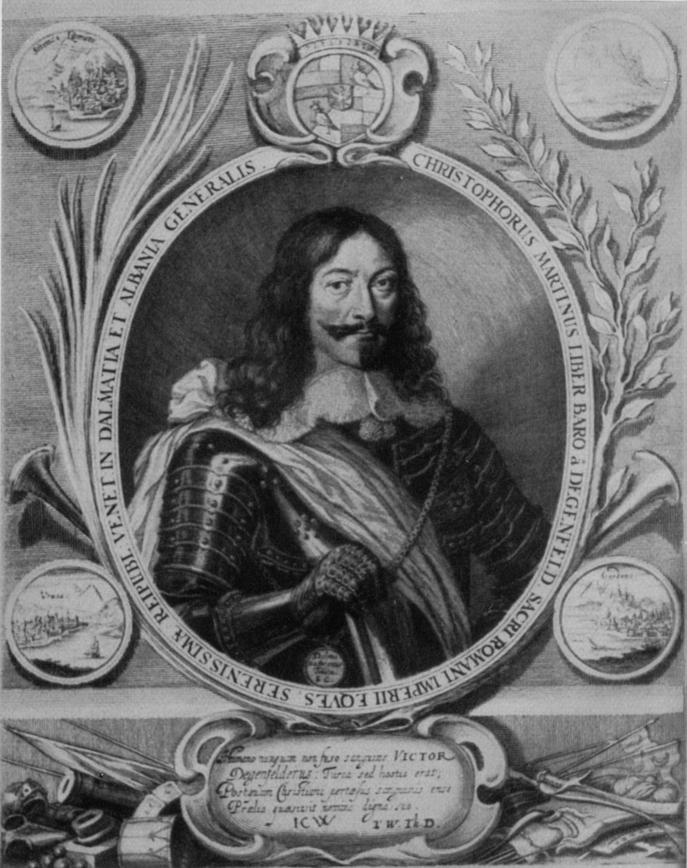 Christoph Martin von Degenfeld. Rytina, 17. století od Bartholomäus Kilian
