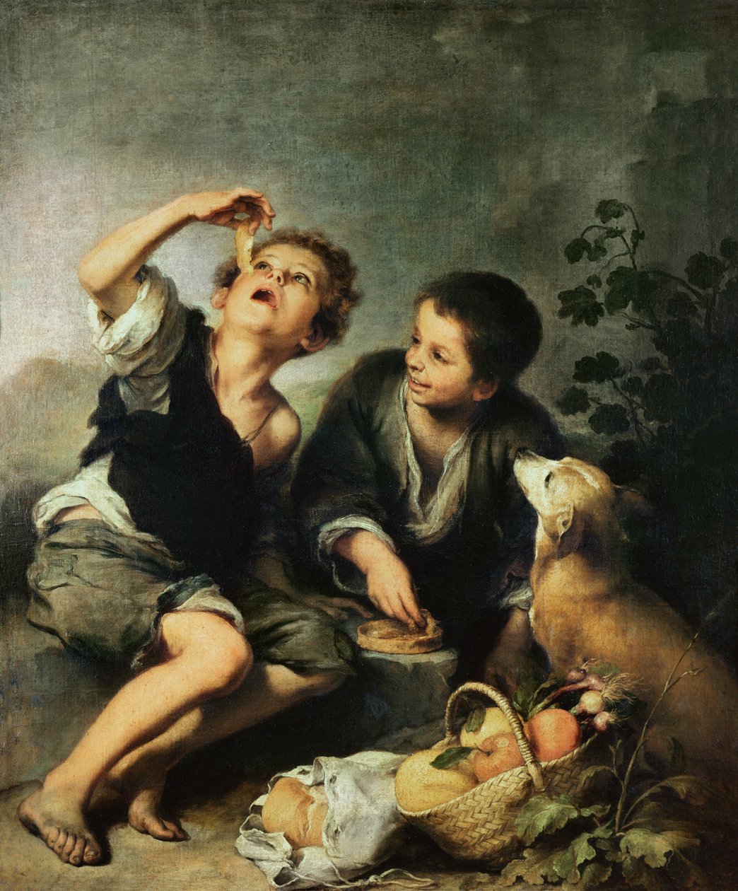 Děti jedí koláč, 1670-75 od Bartolomé Esteban Murillo