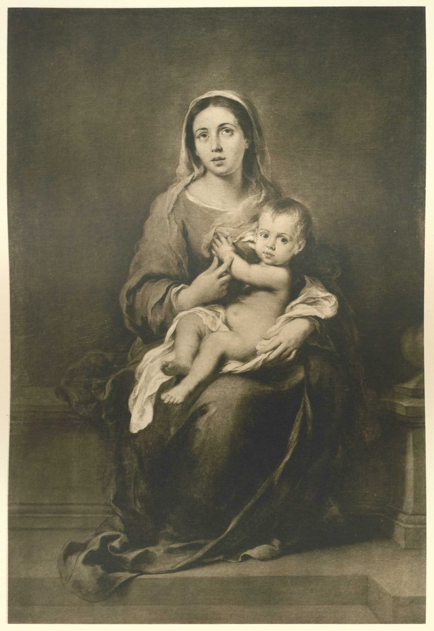 Mary s dítětem od Bartolomé Esteban Murillo