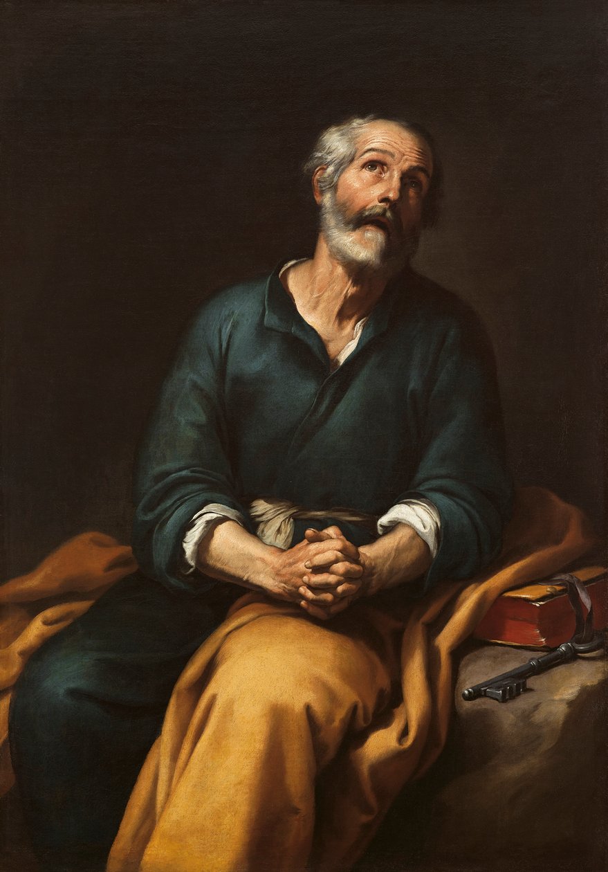 Svatý Petr v slzách od Bartolomé Esteban Murillo