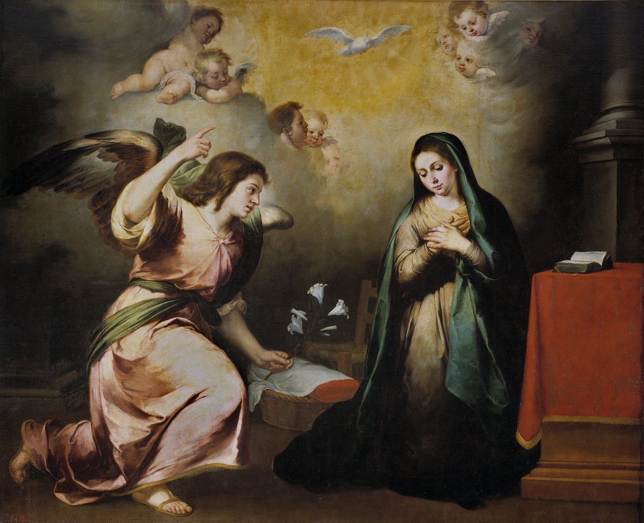 Zvěstování od Bartolomé Esteban Murillo