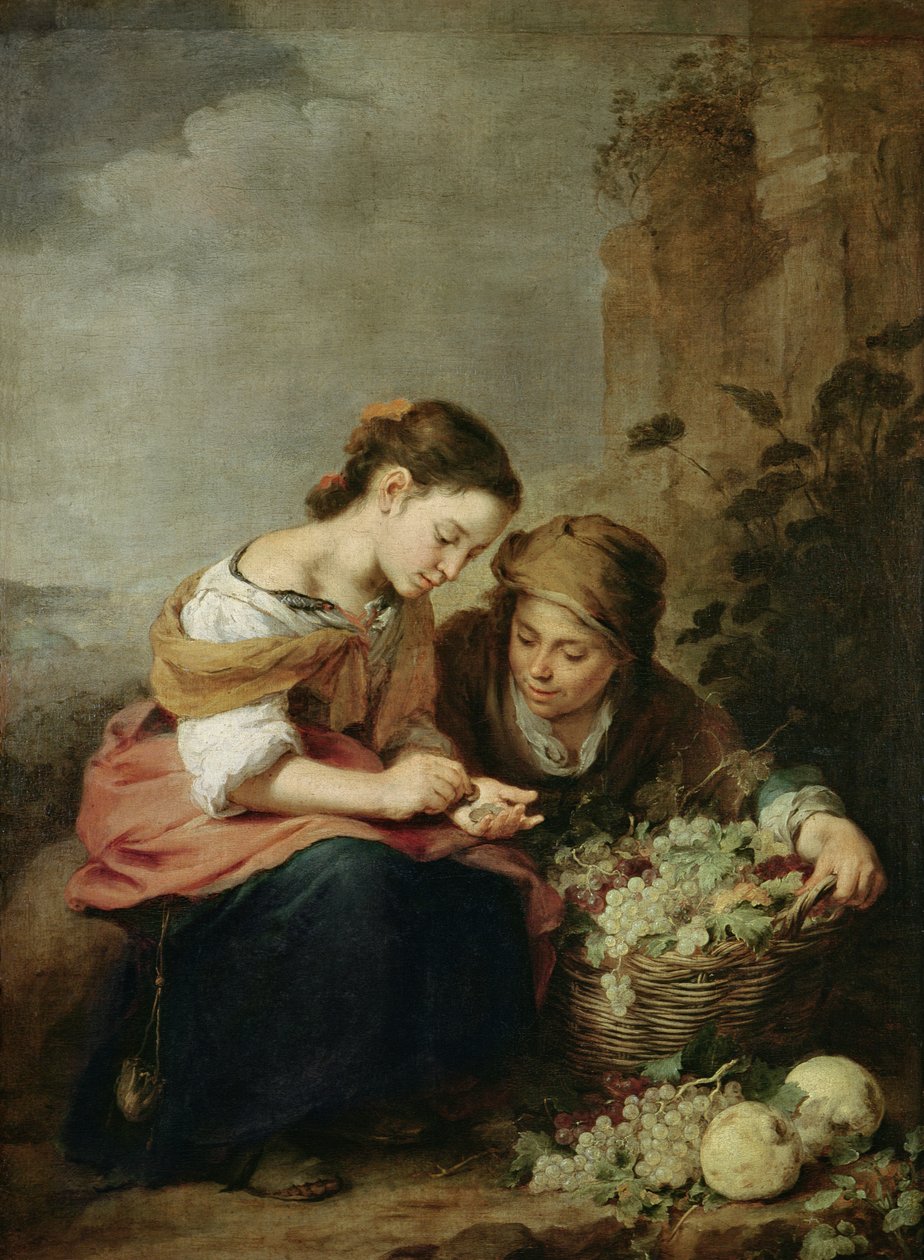 Malý prodavač ovoce, 1670-75 od Bartolomé Esteban Murillo