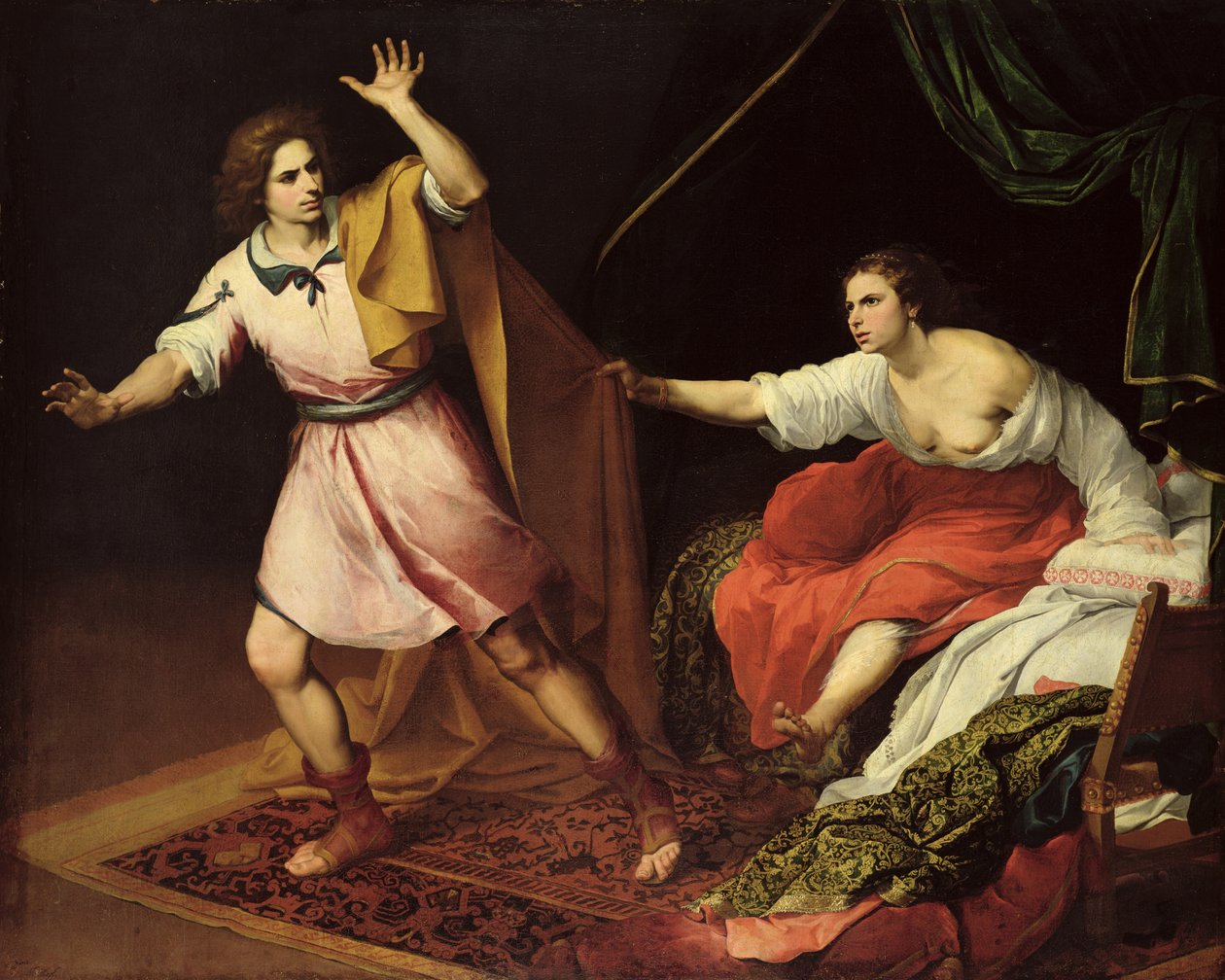 Josefa a Potifarova žena od Bartolomé Esteban Murillo