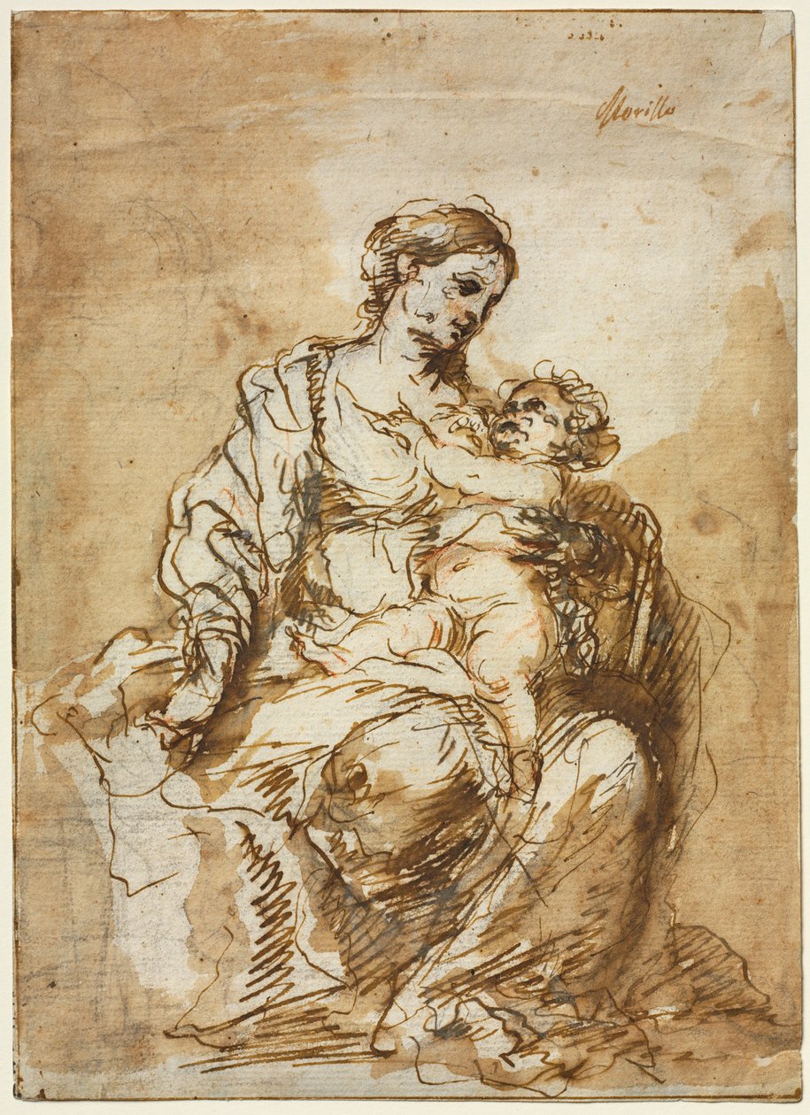 Madonna kojící Ježíška od Bartolomé Esteban Murillo